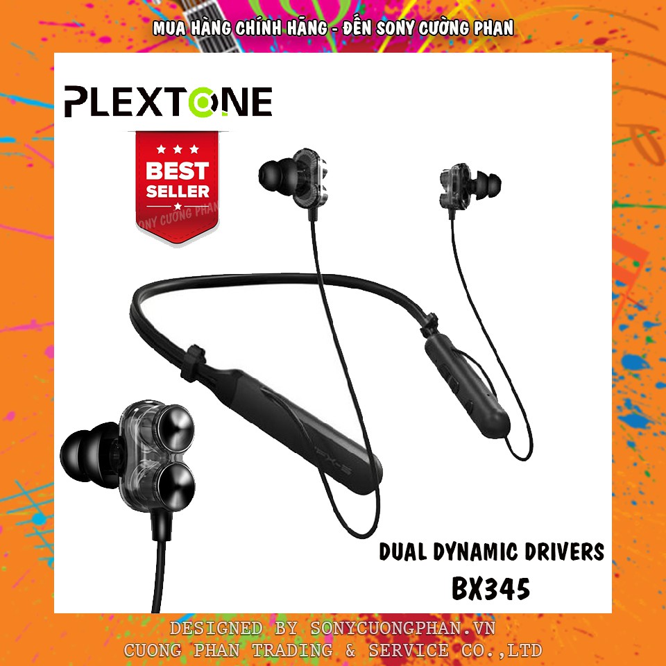  Tai nghe Bluetooth có Mic Plextone BX345 - Chống nước IPX5