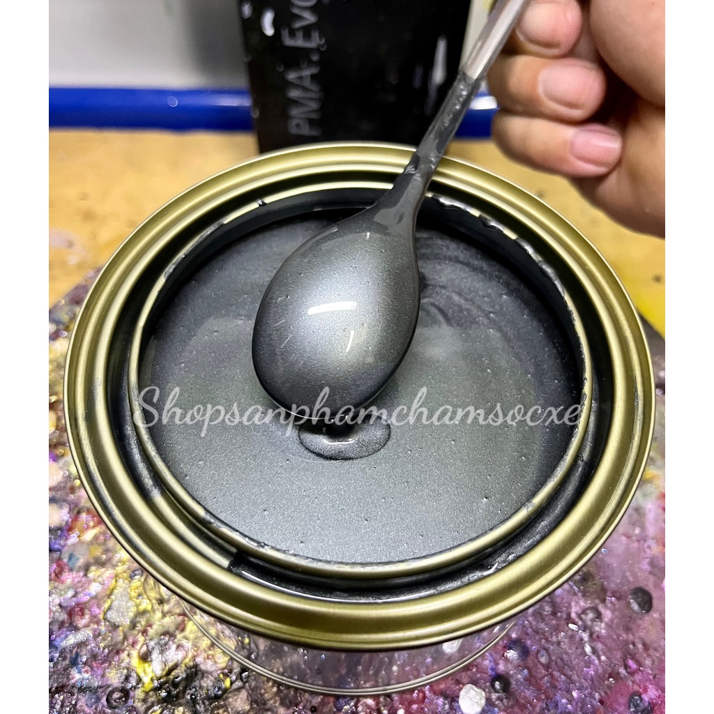 Màu đen xám mâm huyndai - Sơn ô tô 1k đóng lon 0.5kg và 1kg