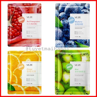 Mặt nạ Trái Cây VEZE Cao Cấp - Mặt nạ dưỡng ẩm dưỡng trắng làm trẻ hóa da mặt mask nội địa Trung