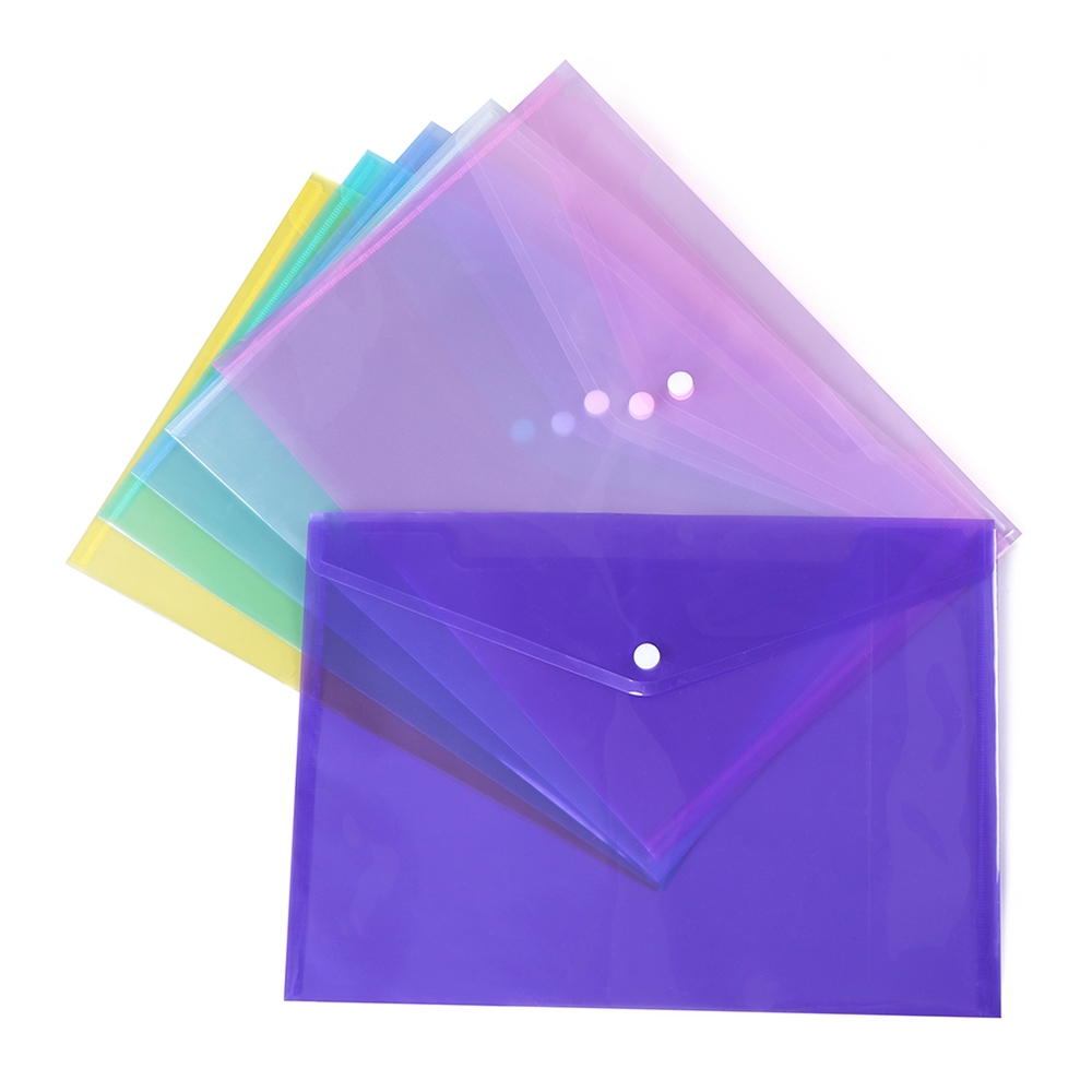 Túi Đựng Tài Liệu Khổ A4 Trong Suốt 6 Màu