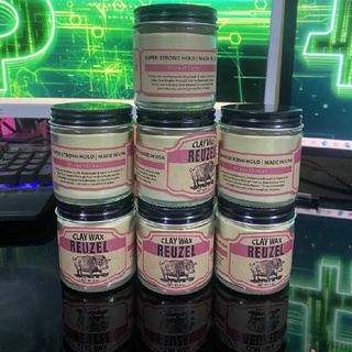 Sáp vuốt tóc reuzel clay wax made in usa - wax tạo kiểu tóc chính hãng, siêu giữ nếp