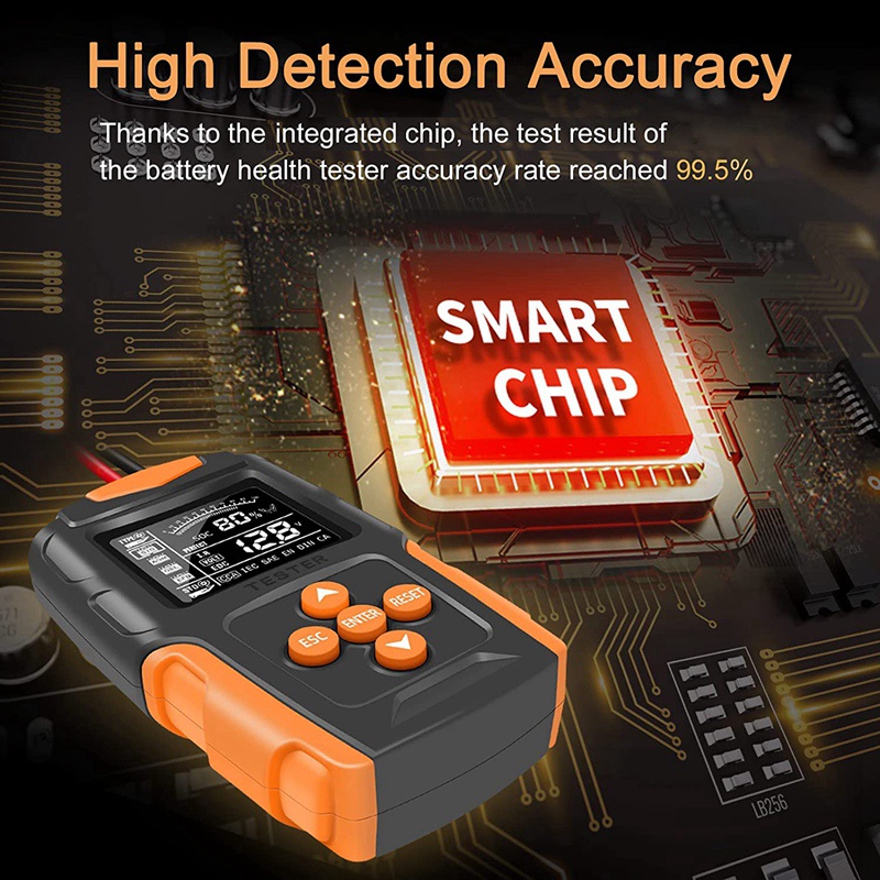 Thiết Bị Kiểm Tra Ắc Quy Kỹ Thuật Số Tự Động 12V 24V CCA Cho Xe Hơi