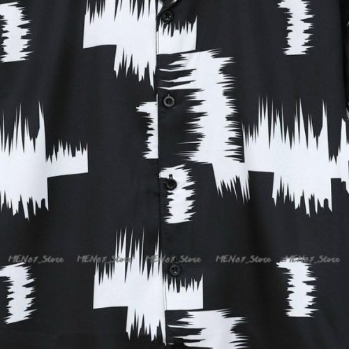 Áo sơ mi tay ngắn nam nữ form rộng sơ mi cổ vest unisex tay lỡ, chất vải lụa mịn chống nhăn - Men87_store