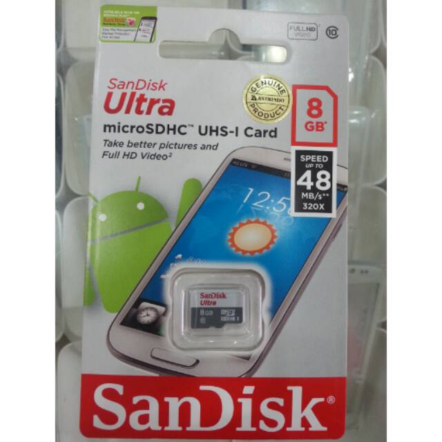 Thẻ Nhớ Sandisk 8gb Class 10 Micro Sd