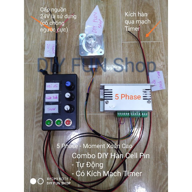 Hàn Cell Pin tự động với Combo 5 Phase - Tốc độ cao + Moment xoắn tốt