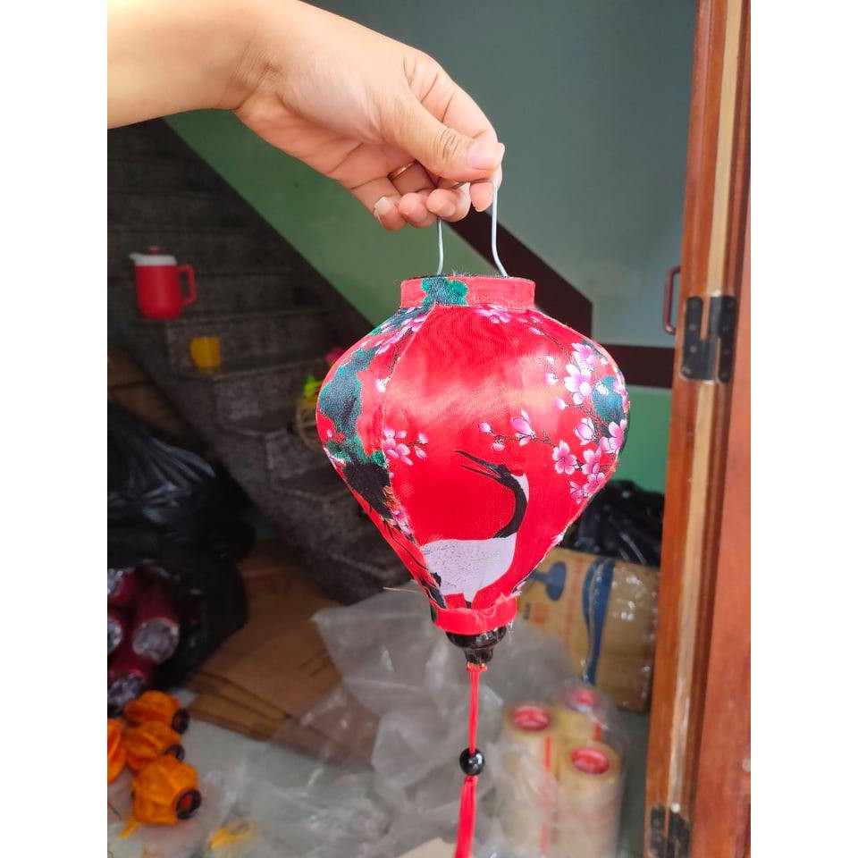 Đèn lồng Hội An 20cm phi hoa