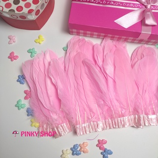 Lông vũ cánh cứng, 15-20cm nhiều tông màu làm phụ kiện dreamcatcher, phụ kiện handmade Pinky Shop