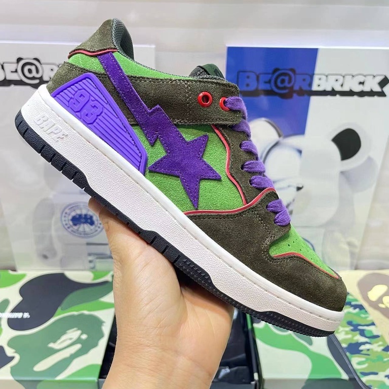 Giày BapeSta Sneaker, Nhiều mẫu, hàng oder 10-12 ngày, full size 36-43, fullbox BapeVN