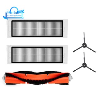 Bộ con lăn chải tấm lọc Hepa bàn chải bên thay thế cho rô bốt hút bụi Xiaomi
