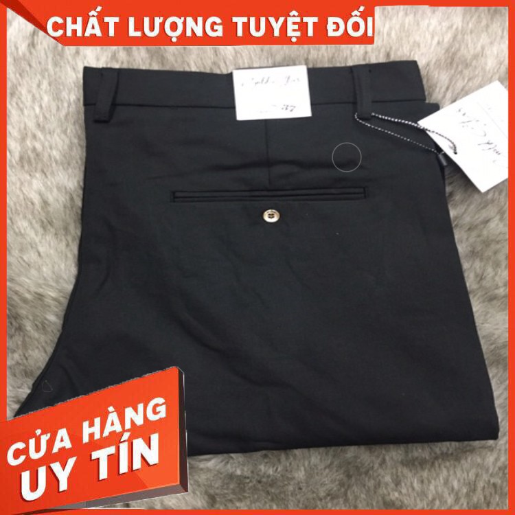 HÀNG CAO CẤP -  [ BIG SIZE ] Quần Tây Âu Size Lớn Vải Giản Nhẹ Ống Côn Có Màu Xám Và Màu Đen  - Hàng Cao Cấp