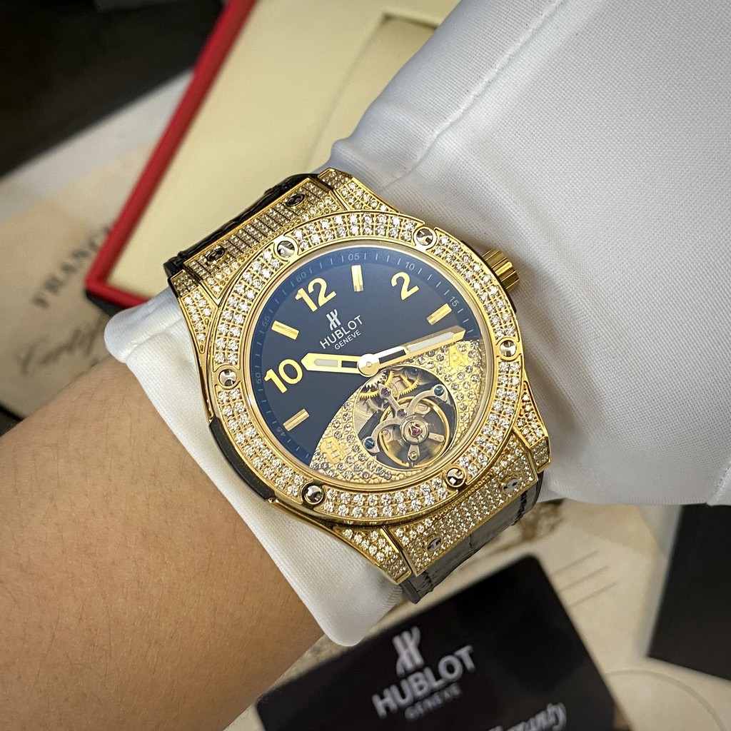 [Hublot-Máy cơ] Đồng hồ nam Hublot automatic cao cấp chống nước DH9001 - shop106 | BigBuy360 - bigbuy360.vn