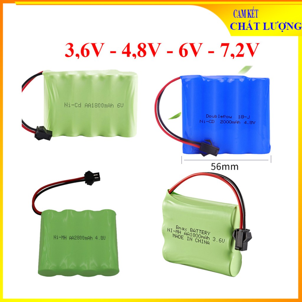 Pin sạc AA NiCd dành cho đồ chơi ô tô mô hình điều khiển từ xa 1800mAh – 2800mAh – 3.6V 4.8V 6V 7.2V