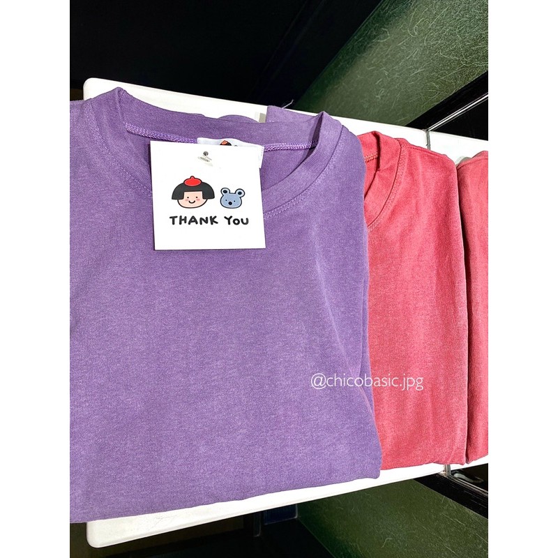 Áo phông trơn dày dặn 3 màu oversize nam nữ mặc tay lỡ from rộng 100% cotton co dãn 4 chiều