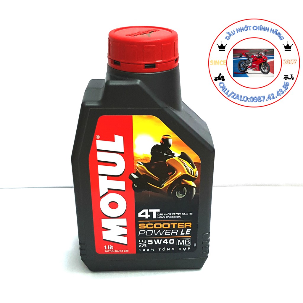 NHỚT XE TAY GA CAO CẤP MOTUL POWER LE 800ML