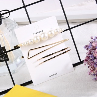 Set 4 kẹp tóc sang chảnh