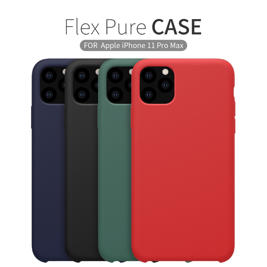Ốp lưng chống sốc silicon Nillkin Flex Pure Cover Case cho iPhone 11 Pro / 11 Pro Max mỏng 1mm - hàng nhập khẩu
