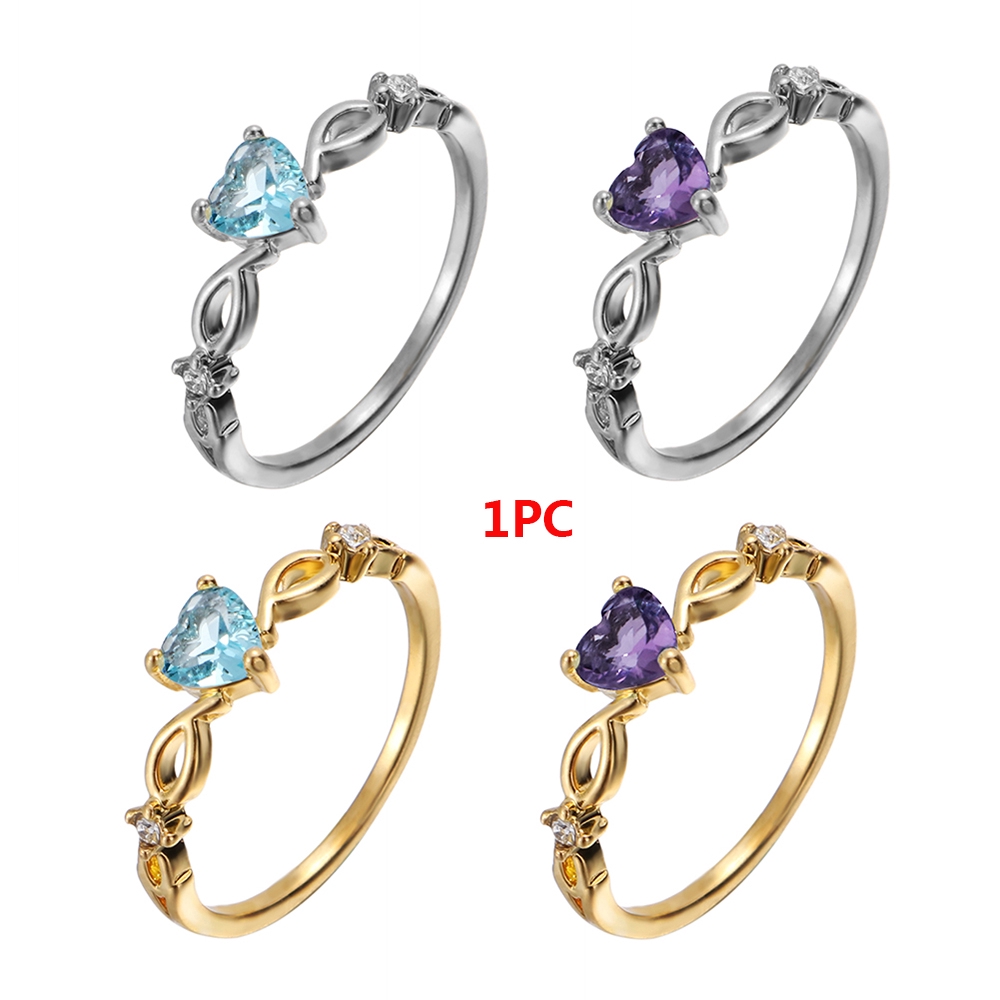 Nhẫn đính đá zircon thiết kế độc đáo sáng tạo