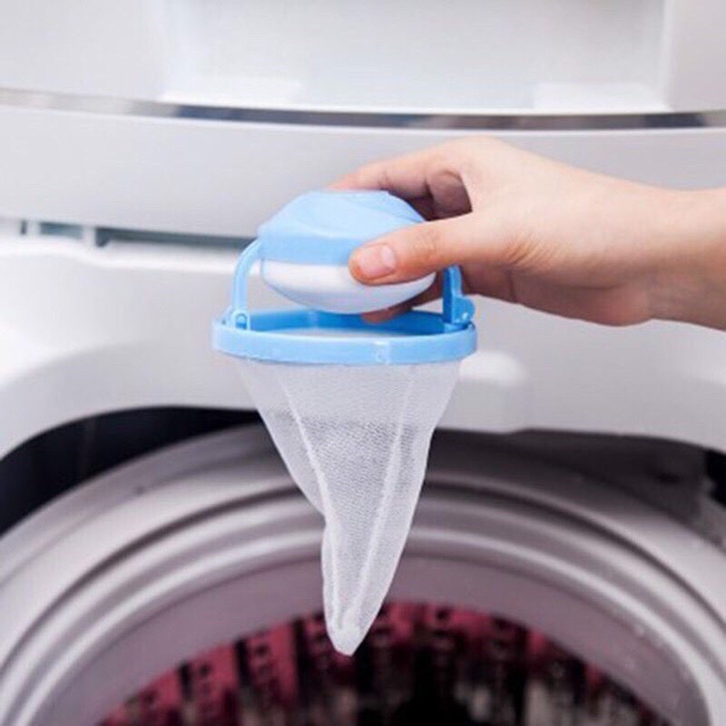 Phao lọc cặn máy giặt giúp giữ lại cặn xà phòng các sợi bông và vải hay tóc hiệu quả