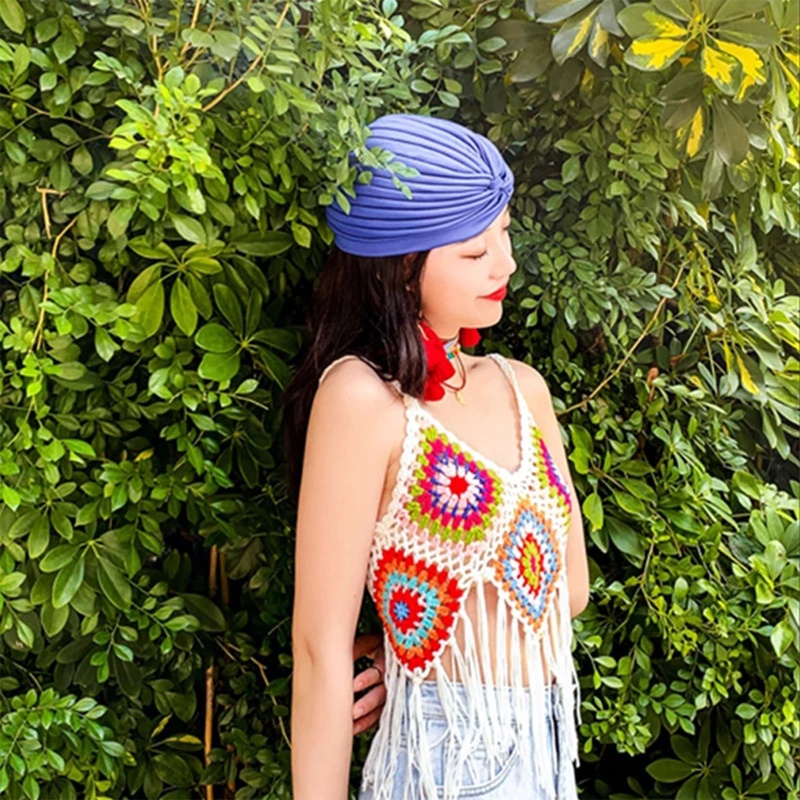Áo Croptop Dệt Kim Khoét Lỗ Phong Cách Boho Quyến Rũ Cho Nữ