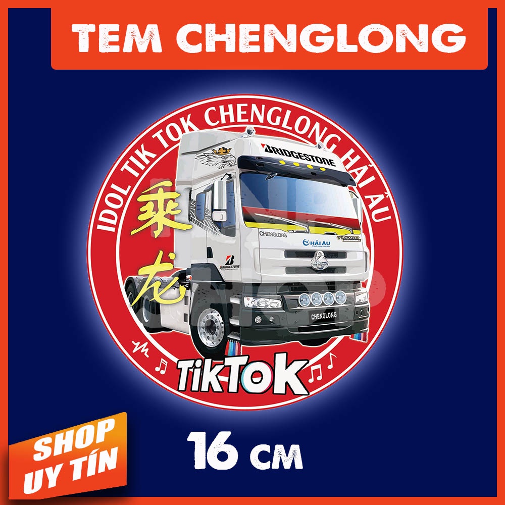 Logo huy hiệu tem xe tải Chenglong Hải Âu H7 [phản quang, chống nước, kèm quà tặng 10k]