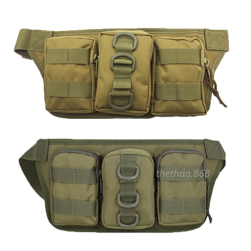 Túi Đeo Bụng, Đeo Hông Du Lịch Phượt Nam Nữ Vải Bố Siêu Bền Chắc Chắn Có Ngăn Đựng Điện Thoại