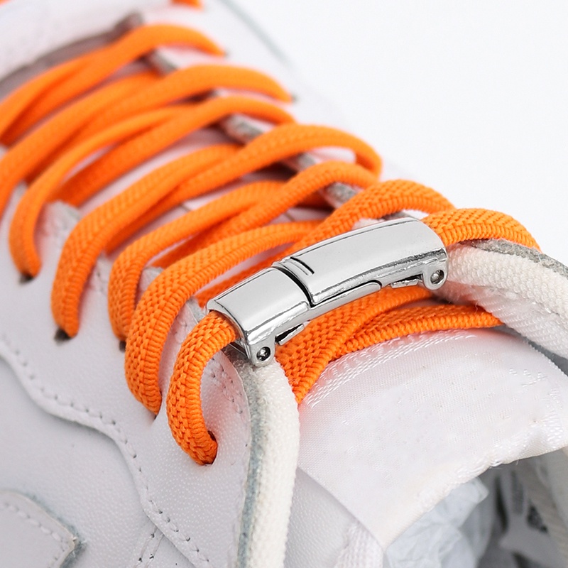 Hàng Có Sẵn! 1 Cặp Dây Giày Co Giãn Khóa Nam Châm Không Cần Buộc 24 Màu Sắc