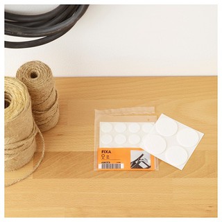 Bộ 20 miếng dán chân ghế màu trắng FIXA - IKEA