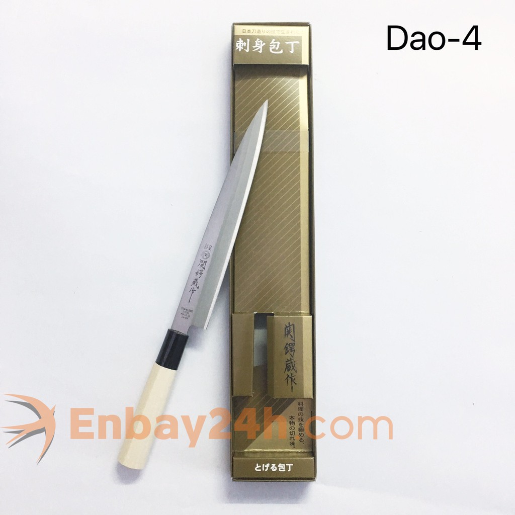 Bộ 5 Dao Nhật Bản cao cấp cán gỗ siêu bền, lưỡi sắc bén Made in Japan