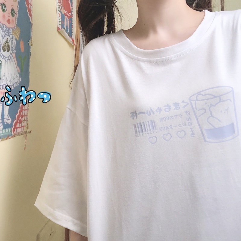 NRVP Áo Thun Cotton Tay Ngắn Cổ Tròn Màu Trơn Thời Trang Dành Cho Nữ