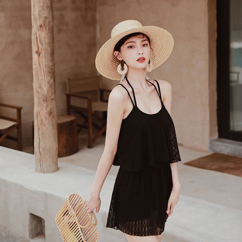 tu dungÁo tắm một mảnh nước nóng màu đỏ xẻ tà kiểu mới suối 2021 new sexy slim-up ren trong phong cách bảo thủ | BigBuy360 - bigbuy360.vn