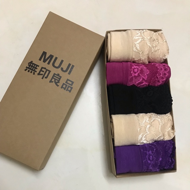 Hộp quần lót cao cấp pha ren