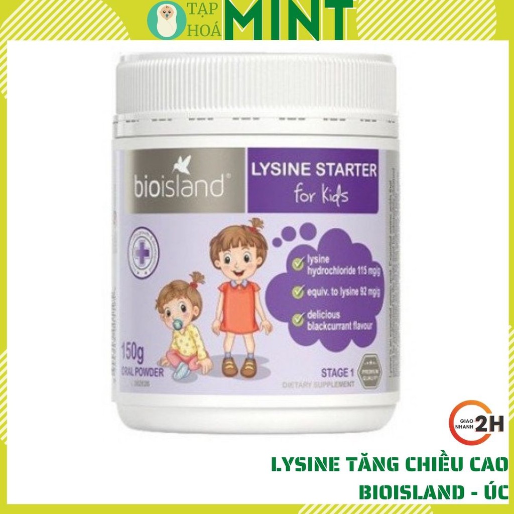 Bột Lysine Bioisland 150g phát triển chiều cao từ 6 tháng tuổi - Tạp hoá mint