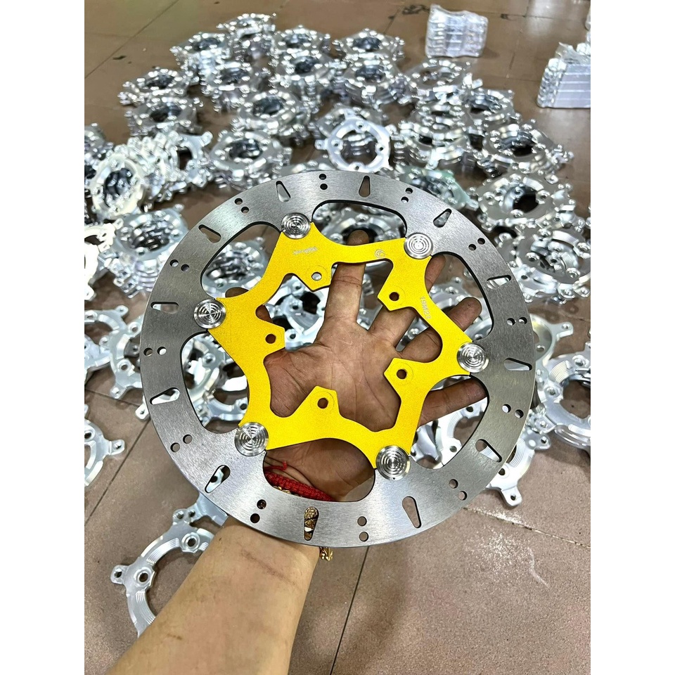 Đĩa Thắng Trước VARIO CLICK 150 5 lỗ size 265mm, Khoen INOX 304, lên Xe Cực Chất, RẤT ĐẸP NHƯ HÌNH 100%