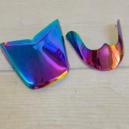 Bộ đôi ốp mõm trước/ốp đuôi sau - Inox - 7 màu - Dùng cho Wave110/ Wave100/ Dream/ Sirius