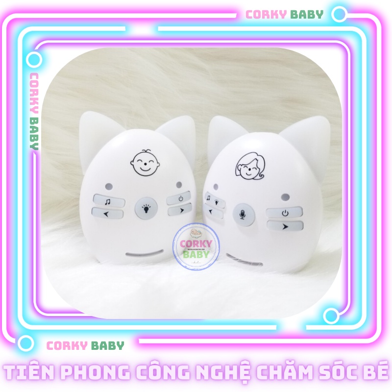 Máy báo khóc Corky Baby mbk00 - không cần cắm điện, loa to, tiếng rõ, giao tiếp 2 chiều giữa mẹ và bé yêu