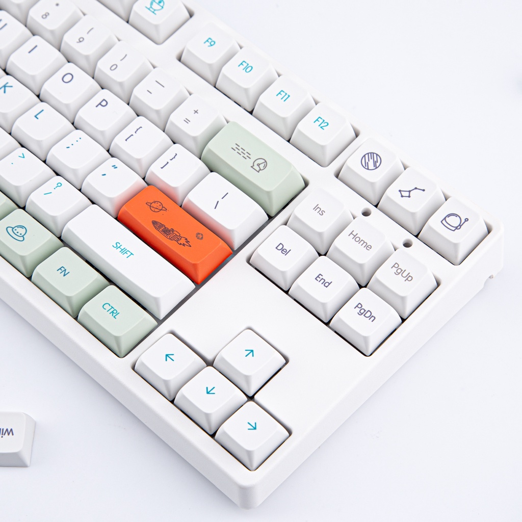 Keycap PBT MDA Cấu hình 125 Phím Nhuộm Thăng hoa Bố cục ANSI Keycap cho bàn phím cơ Công tắc Gateron Kailh Cherry MX