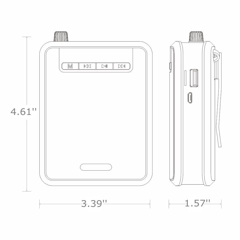 Máy trợ giảng đa năng 4 trong 1 ROLTON K300 - Có Hỗ Trợ Không Dây Sóng FM