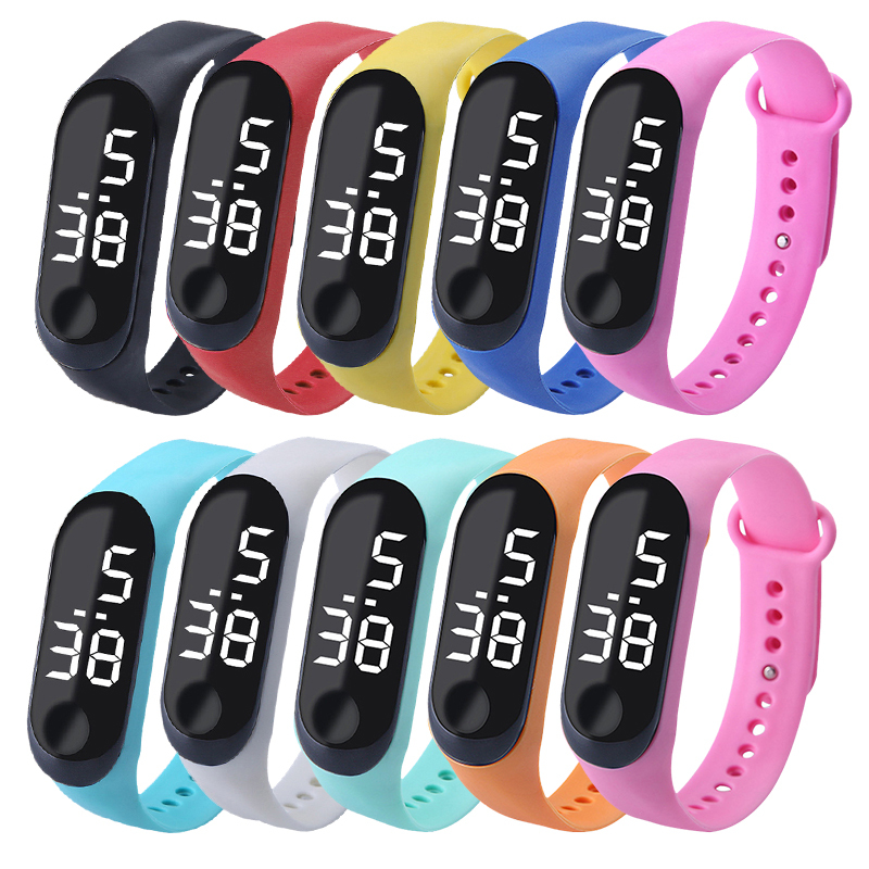【Ready Stock】 Fashion led electronic bracelet watch student couple children's electronic watch gift 【queen2019】