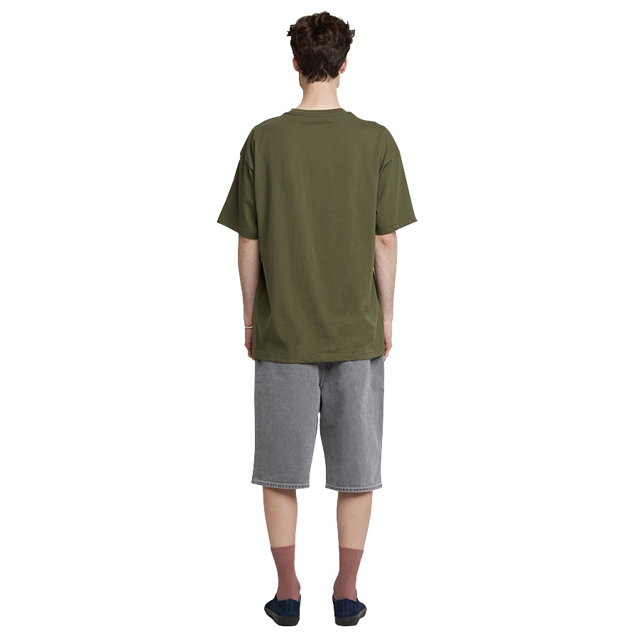 Áo Thun Xanh Lá Đậm Basic Standard Tee Phông Trơn Nam Nữ Unisex Tay Ngắn Oversize Form Rộng Màu Xanh Rêu Maverick