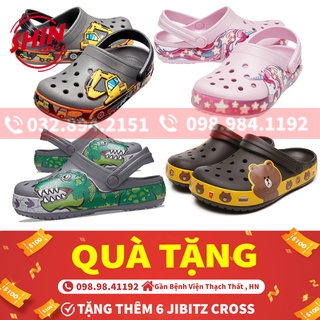dép cross cho bé💖FREESHIP💖dép cross cho bé họa tiết mix nhiều mẫu MAIKIDS tặng thêm 6 jibitz cross