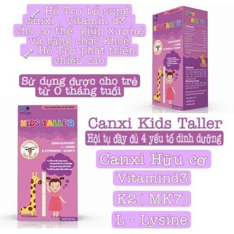 Canxi hữu cơ kids taller