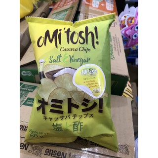 Combo 5 gói bánh Khoai Mì Omitosh Hương Dấm và Muối