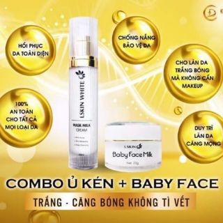 Combo ủ kén tằm và kem baby face