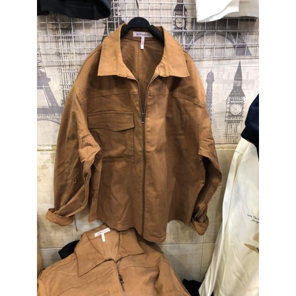 Áo khoác nữ dây kéo kiểu bomber hiệu BCBG