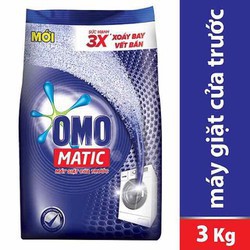 Bột Giặt OMO Matic Cho Máy Giặt Cửa Trước 3Kg (màu xanh)