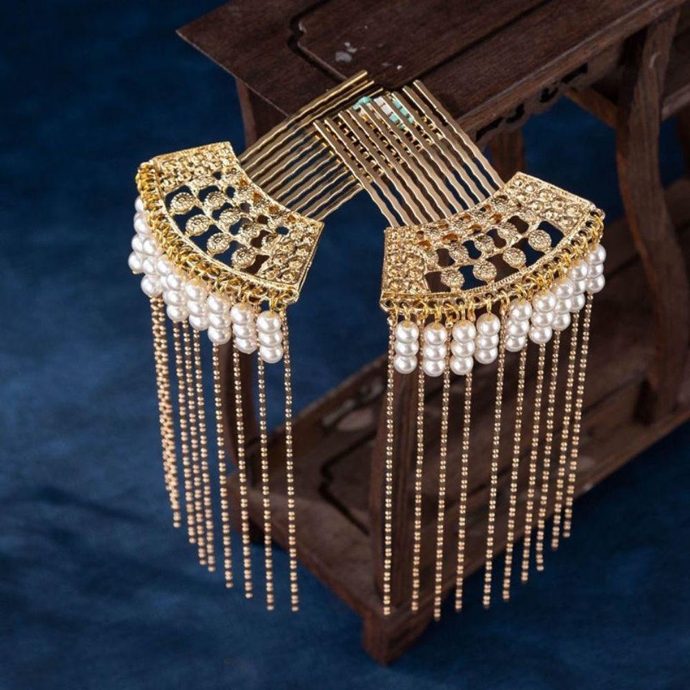 VANES1 Trâm Cài Tóc Phối Tua Rua Phong Cách Trung Hoa Cổ Điển Cho Nữ