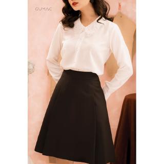 Áo sơ mi cổ ren GUMAC A22024_TRANG