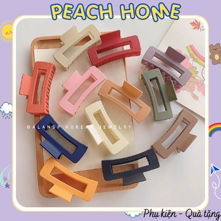 Kẹp Tóc Nhựa Nhám Nhiều Màu Phong Cách Hàn Quốc Hot Trend Cào Tóc Càng Cua Chữ Nhật Xoắn Dễ Thuơng Dành Cho Nữ