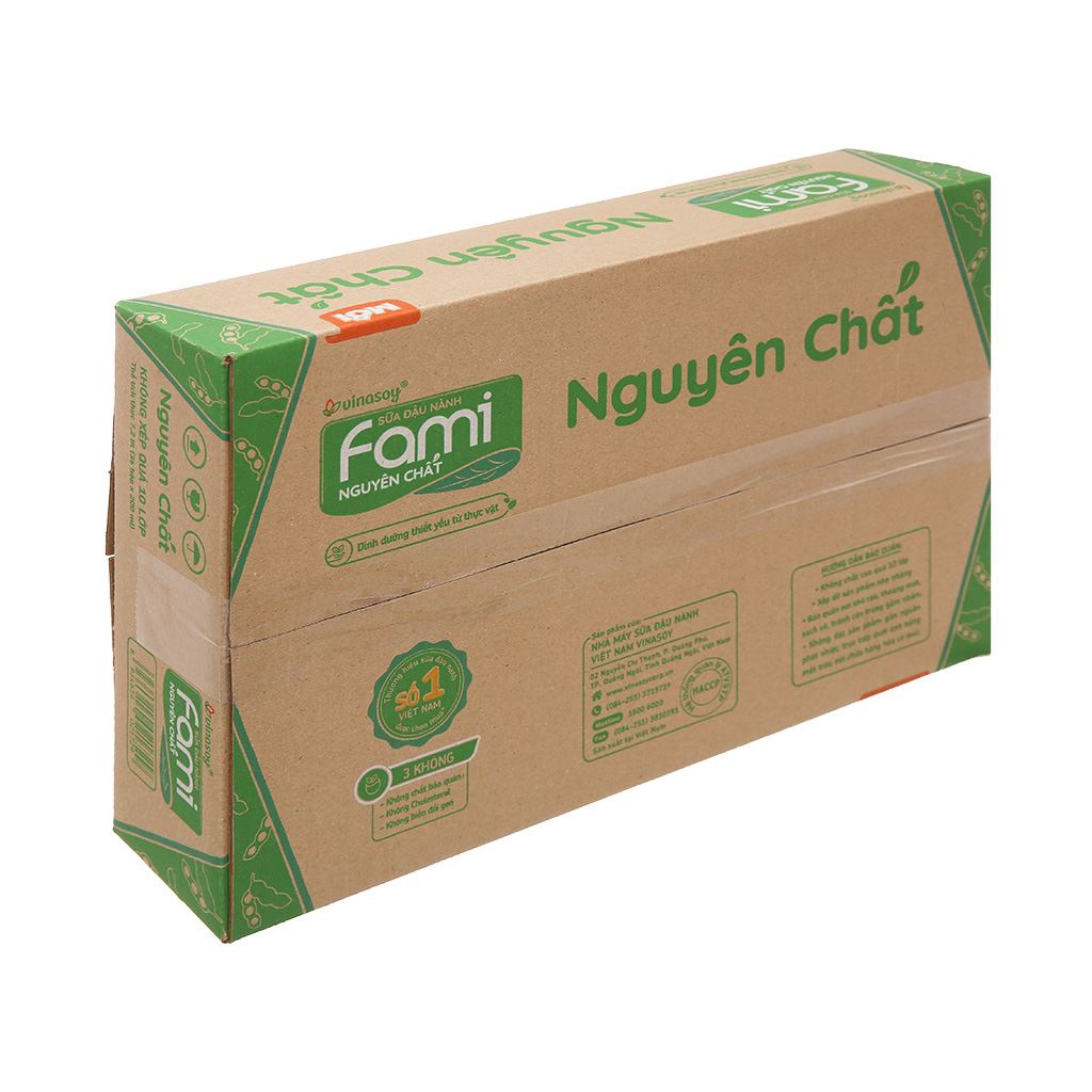 THÙNG 36 HỘP 200ML SỮA ĐẬU NÀNH FAMI