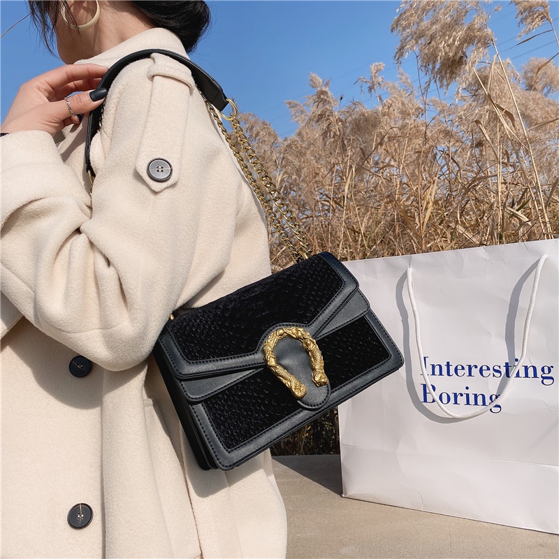 Túi Đeo Vai Họa Tiết Da Cá Sấu Thời Trang Xuân Thu 2023 Cho Nữ